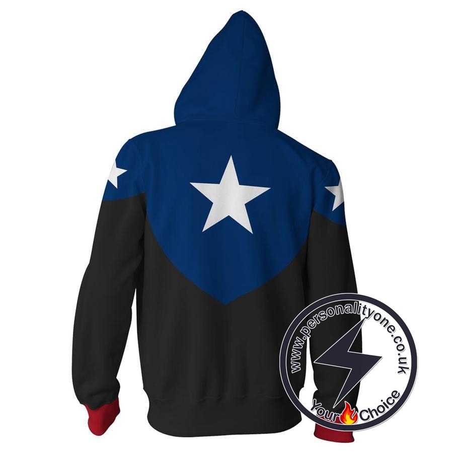 BUCKY CAP WINTER SOLDIER 3D Hoodies - ZIP UP - CAPTAIN AMERICA 3D